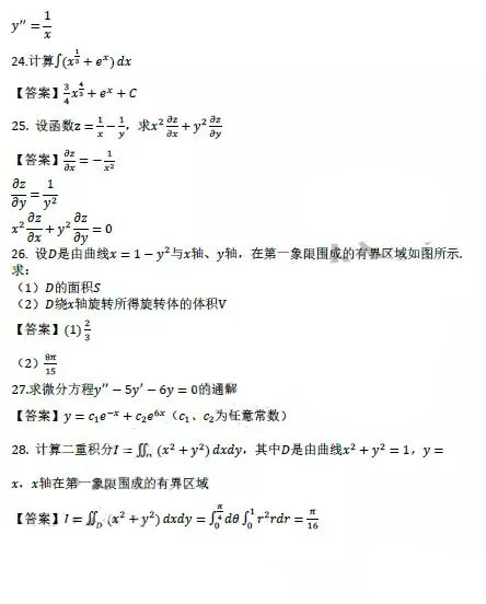 威海成人高考专升本高数（一）真题及答案